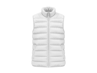 White puffer jacket mockup template for design presentation. © devrawat21