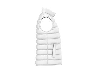 White puffer jacket mockup template for design presentation. © devrawat21