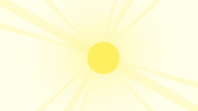 Abstract Yellow Sunburst Background with Radiant Glowing Light Rays