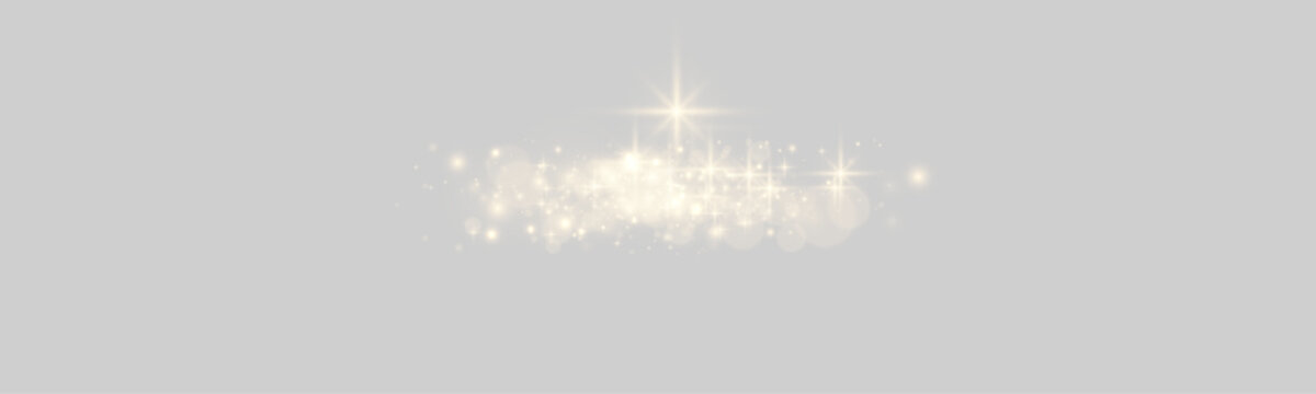 Luminous glitter dust, shimmering dots, soft circles with warm glow. Sparkling highlights, luminous sparks particles and gold light texture. Vector PNG illustration.