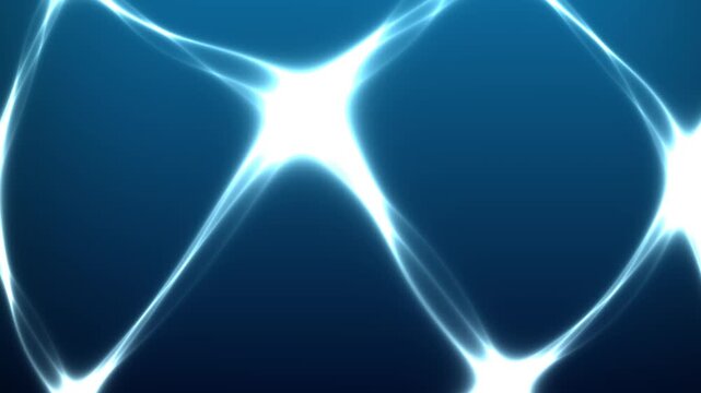 Abstract blue water caustics loop animation with glowing light reflections. Deep blue fluid caustic reflections and abstract light animation
