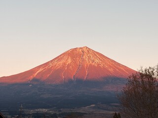 Fototapeta premium mount fuji at sunset