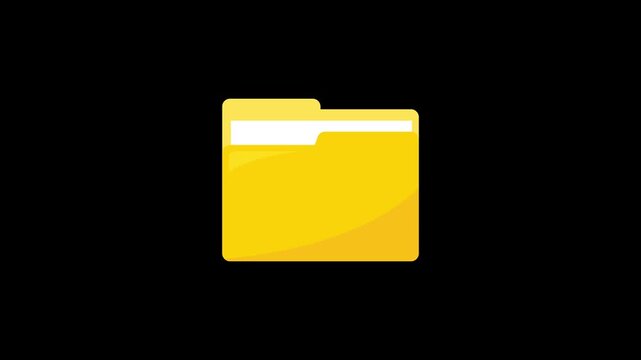 Fast file transfer, quick torrent of copying data from folder to folder on computer, black background footage