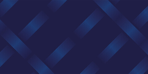 Obraz premium Abstract blue gradient technology lines navy background