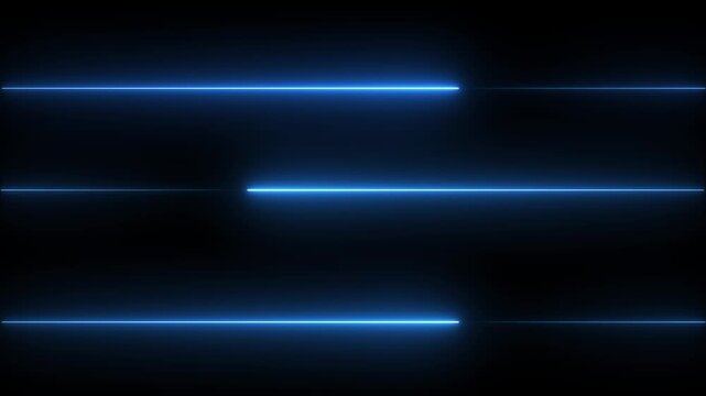Minimalist neon light bars channel parallel linear vector energy tracks over dark pages. Creative video portfolio titles implement a minimalist neon light bar layout framework.