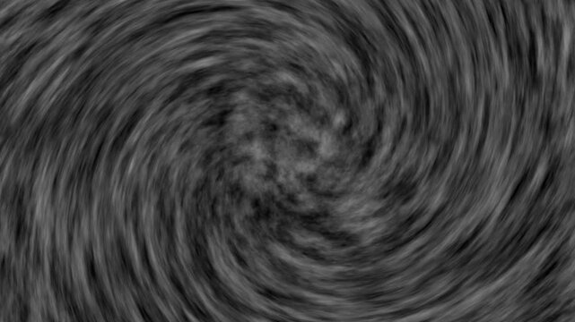 Organic wave animation loops soft grayscale smoke texture currents over dark layers. Artistic corporate brand background overlays require an organic wave animation design asset.