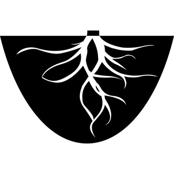 Underground Tree Roots Vector Illustration
