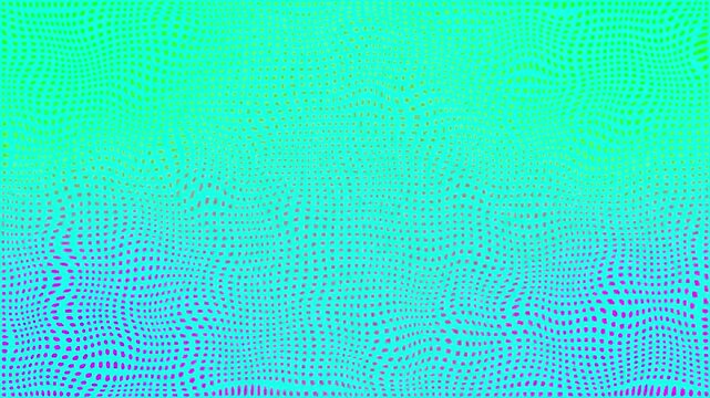 Abstract background overlay drives wavy turquoise dot columns across dark screens. Corporate technical overview headers apply an abstract background overlay design template loop.
