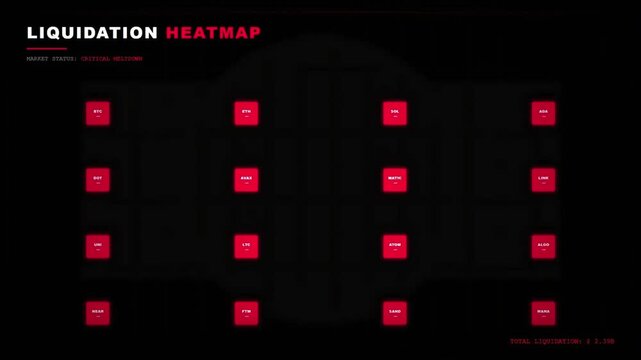 Crypto Liquidation Heatmap Dynamic Market Status Critical