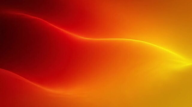 Vibrant warm gradient waves transitioning through orange yellow and red hues in smooth motion