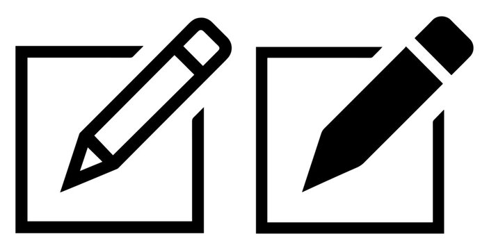 pencil edit writing vector icon
