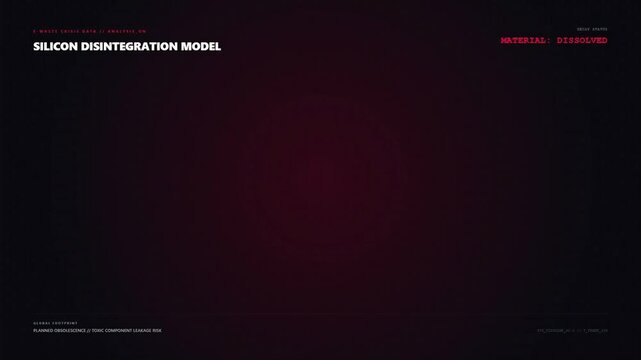 Silicon Disintegration Model Analysis of E Waste Crisis