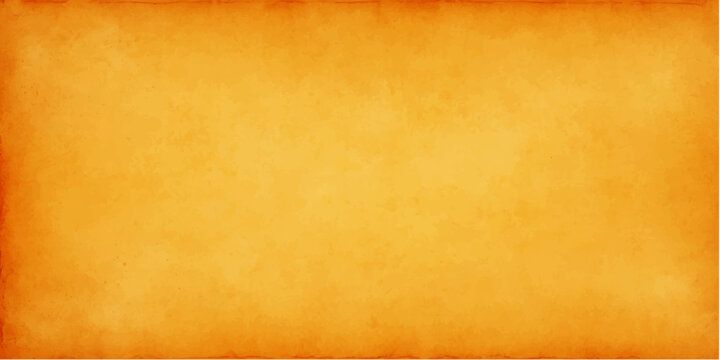 Abstract orange textured paper background with vintage distressed edges and soft vignetting for creative graphic design projects