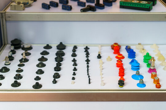 Assortment of Industrial Suction Cups and Vacuum Grippers