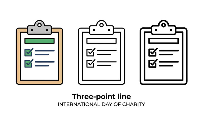Set of Clipboard Icons for To-Do Lists and Business Tasks
