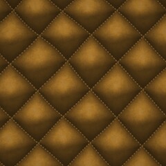 Fototapeta premium Brown Quilted Texture