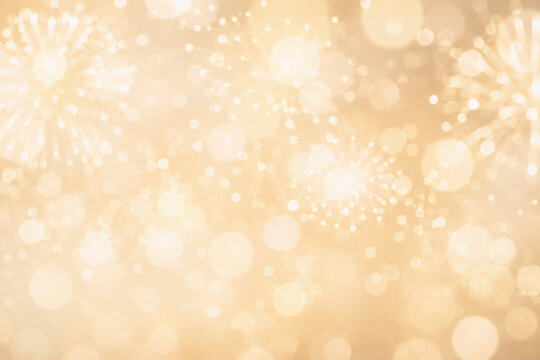 Abstract cream background with blurry festival lights and outdoor celebration bokeh for patriotic summer galas