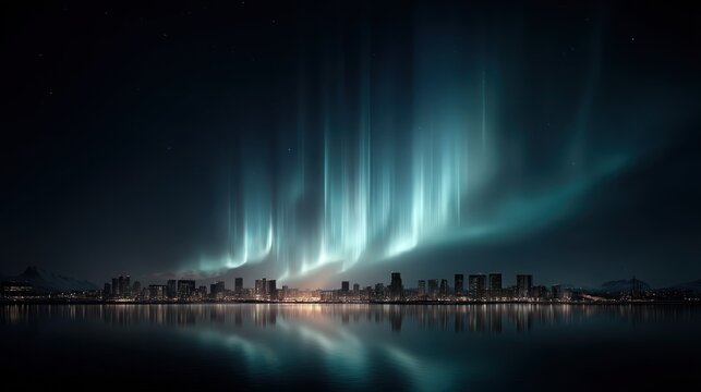 futuristic city skyline glowing under aurora lights, future possibilities --ar 16:9 --raw --profile nf7u6u9 --v 7 Job ID: ae10e617-0c0e-442f-a1f1-a398fb3eda45