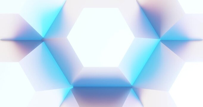 Abstract background crystal pattern 3d animation