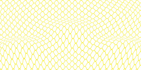 Mesh texture for fishing nets gold color gradient. Seamless pattern for sportswear or soccer goal, volleyball net, basketball hoop. abstract background vector. © absah