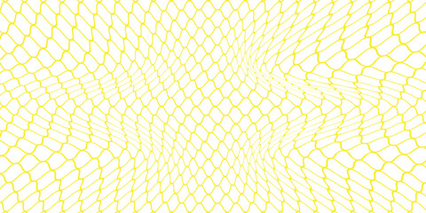 Mesh texture for fishing nets gold color gradient. Seamless pattern for sportswear or soccer goal, volleyball net, basketball hoop. abstract background vector. © absah
