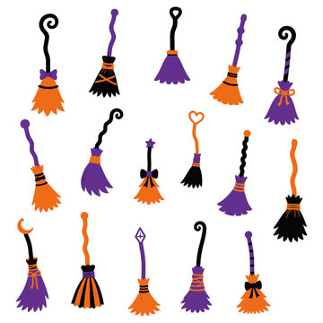 Colorful tassel charms with decorative strings in vibrant shades, vector illustration