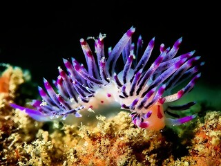 Colorful nudibranch underwater macro  © Nudibranch Thailand 