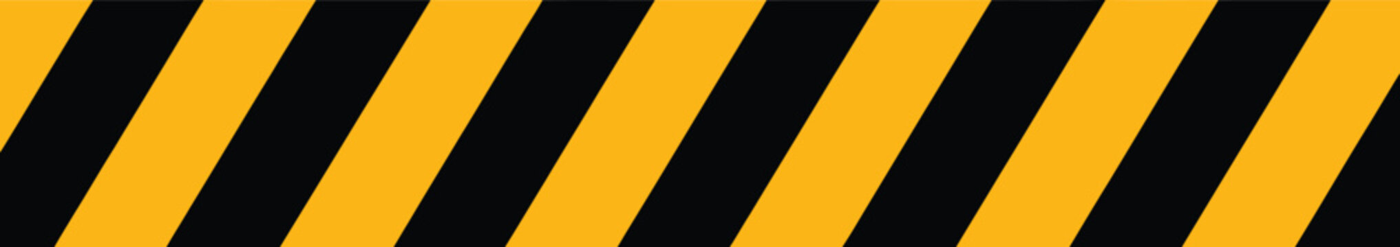 Security Tape icon set featuring black and yellow floor marking caution barrier warning stripe symbols isolated on white vector