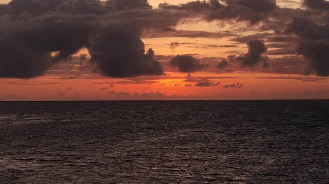 sunset on the beach