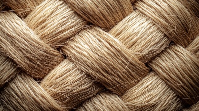 Manila hemp abaca fiber woven texture background natural organic pattern cream beige tones sustainable eco-friendly material backdrop web design applications