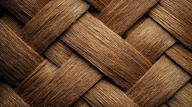 Manila hemp braided cord samples laid parallel horizontal strips different thickness weaving techniques natural lighting intricate fiber details