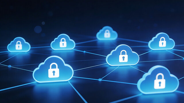 Cloud network with security locks