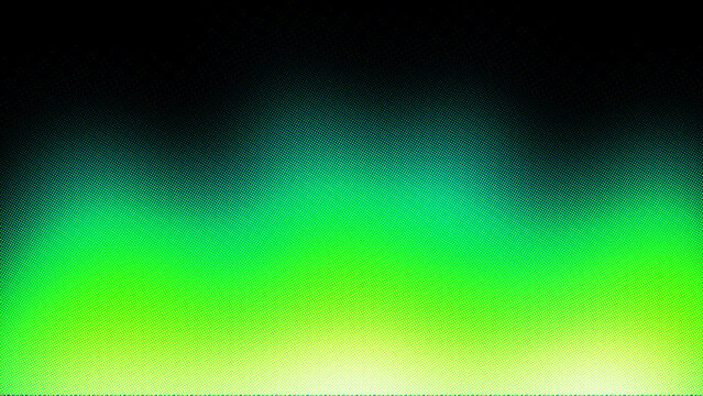 Abstract green neon gradient background with blurry northern lights glow effect