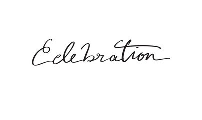 Fototapeta premium Celebration text font calligraphy hand written lettering scrip[t black color object icon celebration party event merry christmas xmas happy new year celebration holiday celebration festival christmas