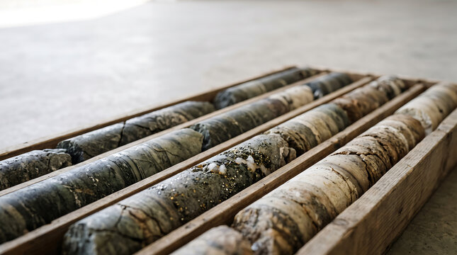 Stacked gold bullion bars in wooden tray on concrete floor indoors closeup