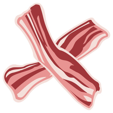 Bacon. &ndash; bold, beautiful and absolutely irresistible. The perfect motif for every bacon obsessed food lover who wants their passion on a shirt, mug or wherever bacon belongs.