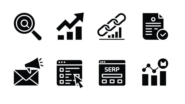 Black and white for business, finance, and technology concepts