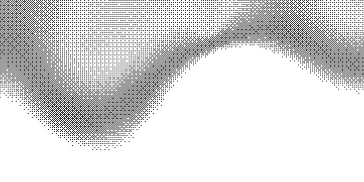 Pixelated bitmap gradient texture. Retro pixel art, black dither pattern, 8 bit background. Vector illustration	