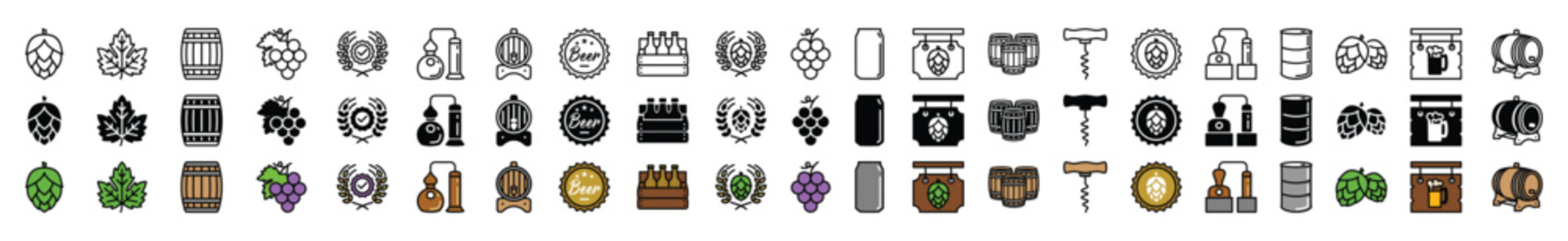 Vecteezy_beer-icons-set-hop-pub-bar-barrel-grape-distillery