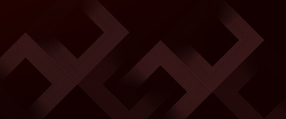 Naklejka premium Abstract red neon arrow light glow background. Futuristic cyber laser line motion banner for casino. Dynamic techno perspective beam 3d graphic design. Cool party power and energy boost led tunnel