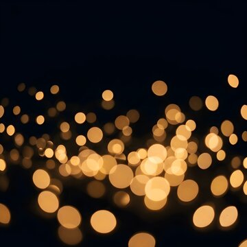 Abstract Bokeh Lights in Warm Tones Creating a Soft, Dreamy Atmosphere