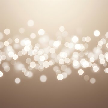 Abstract Bokeh Lights in Soft Warm Tones with Blurred Effect