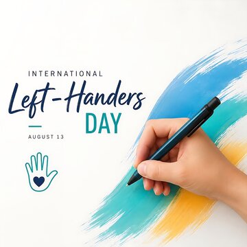 Left hand writing on map with globe background