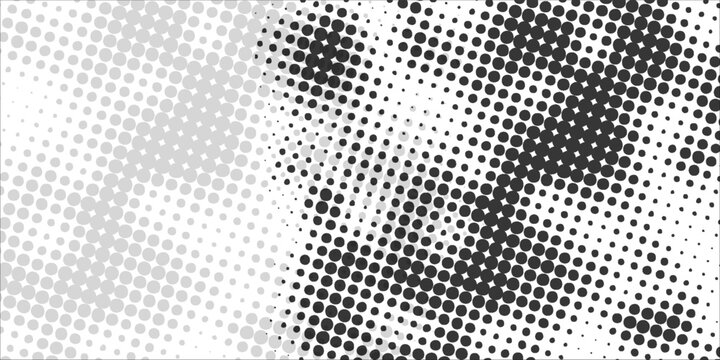 Abstract black halftone dot pattern with irregular organic shapes on white background. Vektor ini cocok untuk web, presentasi, iklan, teknologi, sport dan lain-lain
