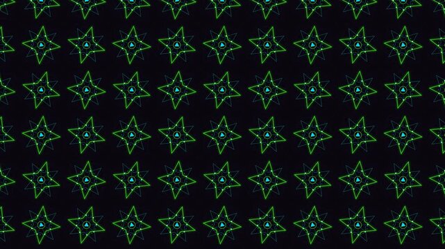 Cyberpunk Islamic Geometric Tessellation 4K Loop - Cyber DecagramShift Warp 34 (Double-Square Octagram) in Volt Purple Neon (Acid Volt Green, Electric Cyan, Glowing Purple, Deep Violet Void). Fut