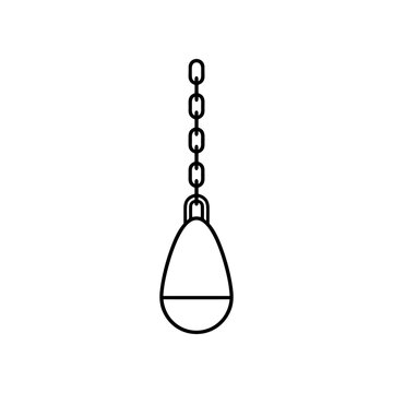Fishing weight sinker lead line.