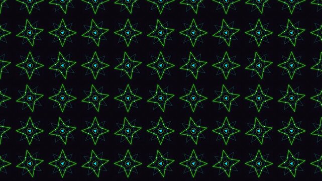 Cyberpunk Islamic Geometric Tessellation 4K Loop - Cyber LaserDeca Warp 10 (Double-Square Octagram) in Volt Purple Neon (Acid Volt Green, Electric Cyan, Glowing Purple, Deep Violet Void). Futuris