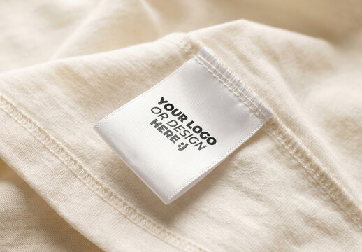 Shirt Label Branding Logo Design Mockup