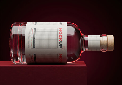 Spirit Label Mockup Studio Light