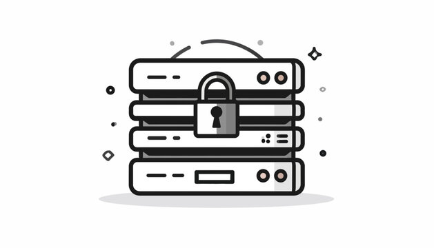 Secure server stack with lock protection.